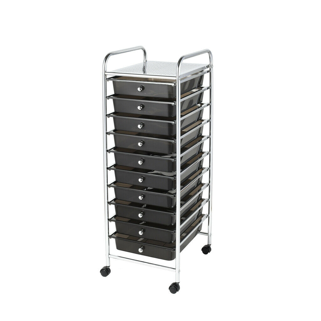 Storage Trolley On Wheels. 4 10 15 Drawers Home Office Salon Paper Organiser