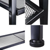 Metal Ladder Shelf Standing Rack Leaning 4 Tier Unit Bookcase Display Storage