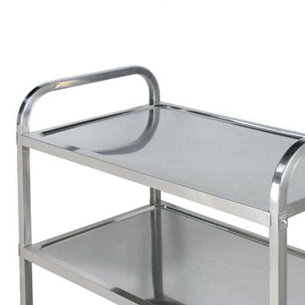 3 Tier Stainless Steel Trolley Cart Hotel Restaurant Serving Catering Train UK