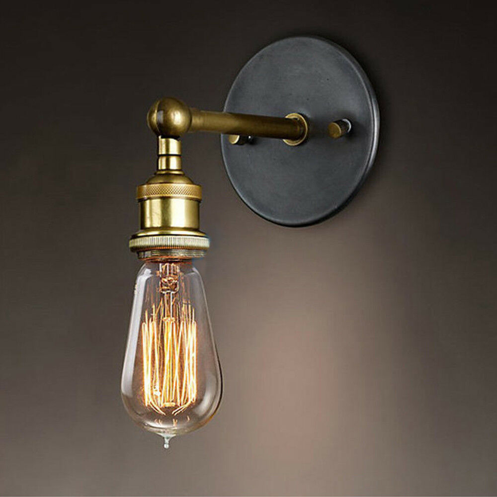 Modern Vintage Retro Industrial Rustic Sconce Wall Light Lamp Fitting Fixture