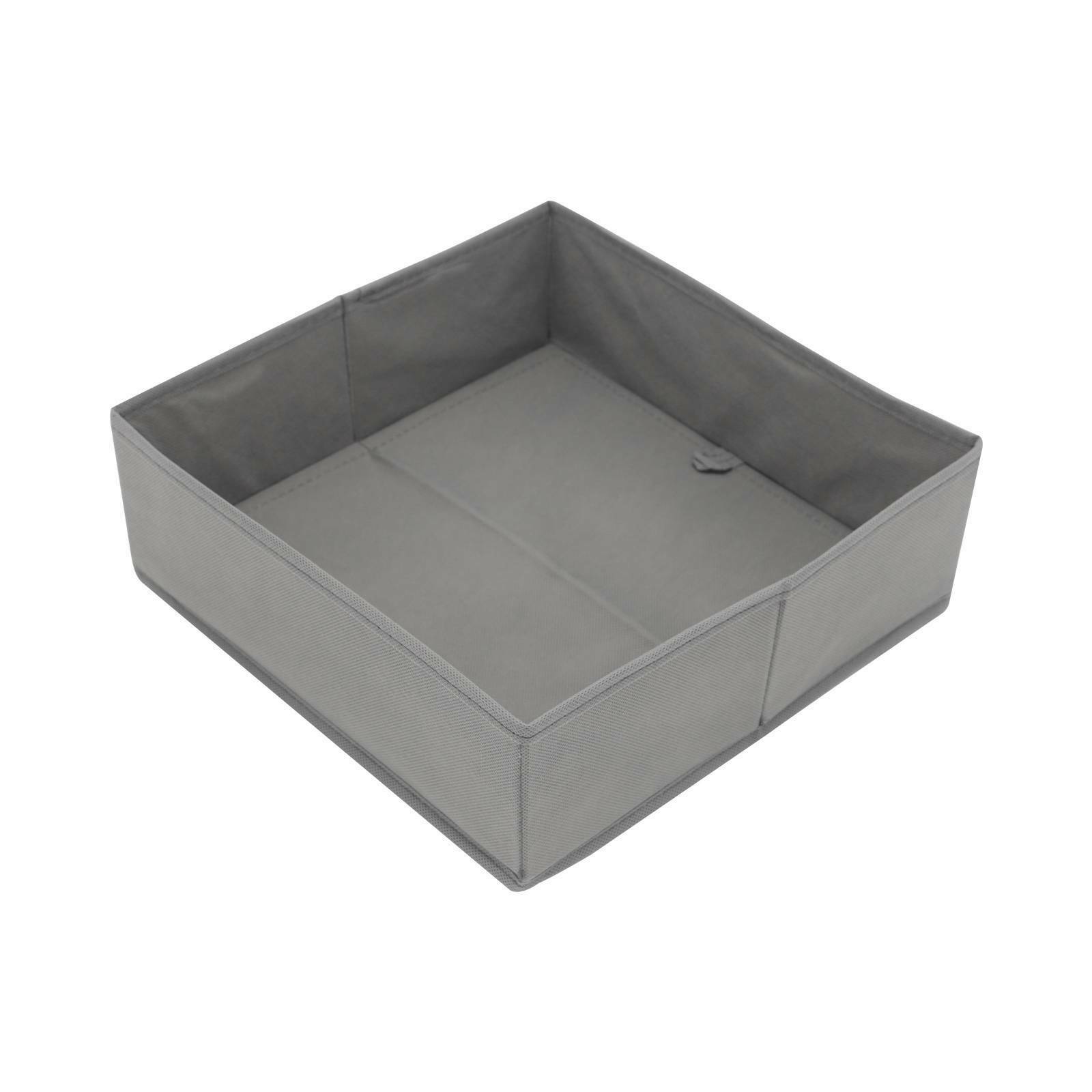 Set of 8 Drawer Organisers Fabric Box Wardrobe Drawer Inserts Clothes Storage UK