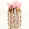 CRYSTAL MAKE UP BRUSH STORAGE BUCKET PENS/PENCILS HOLDER DESKTOP ORGANIZER DECOR