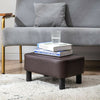 PU Leather Footstool Footrest Stool Pouffe Ottoman Footrest Gift for Parents