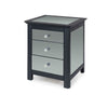 3 Drawer Mirrored Bedside Table Cabinet Bedroom Furniture Storage Nightstand