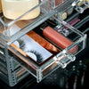 3 Drawer Cosmetic Organiser Makeup Jewellery Acrylic Storage Case Box Clear Tray