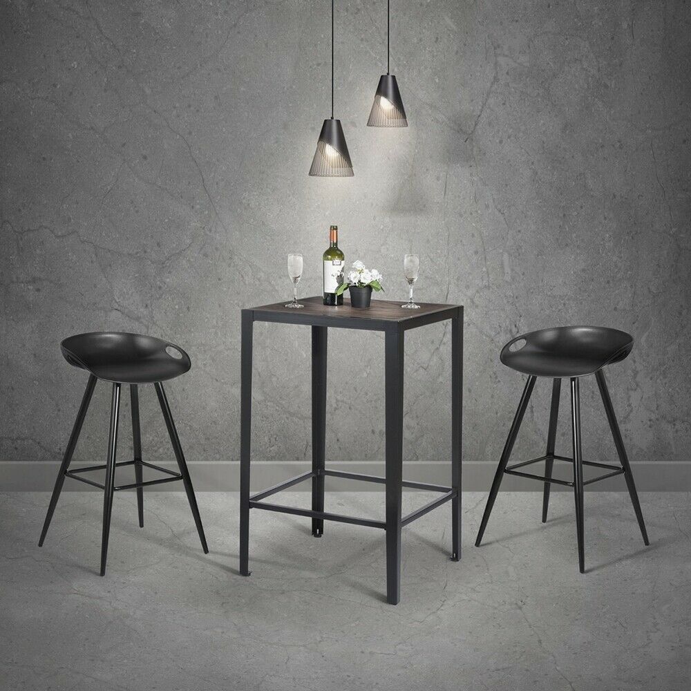 Industrial Bar Kitchen Table Square Tall Table for Home Bar Bedroom Living Room