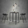 Industrial Bar Kitchen Table Square Tall Table for Home Bar Bedroom Living Room