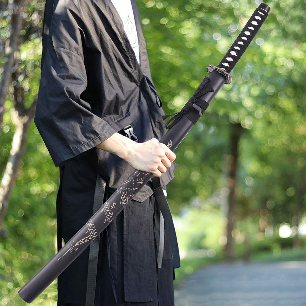 Wooden Bokken Martial Samurai Kendo Arts Training Sword Katana w/ Scabbard Gifts