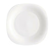Bormioli Parma 18pc Square Dinner Service Set Opal Glass Dinnerware Dining Plate
