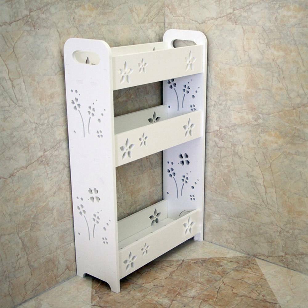 3 Tier Storage Shelf Bathroom Shower Organizer Caddy Rack Free Standing Floating