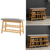 3 Tier Shoe Bench Shoes Storage Rack Cabinet Padded Seat Cushion Stool Hallway