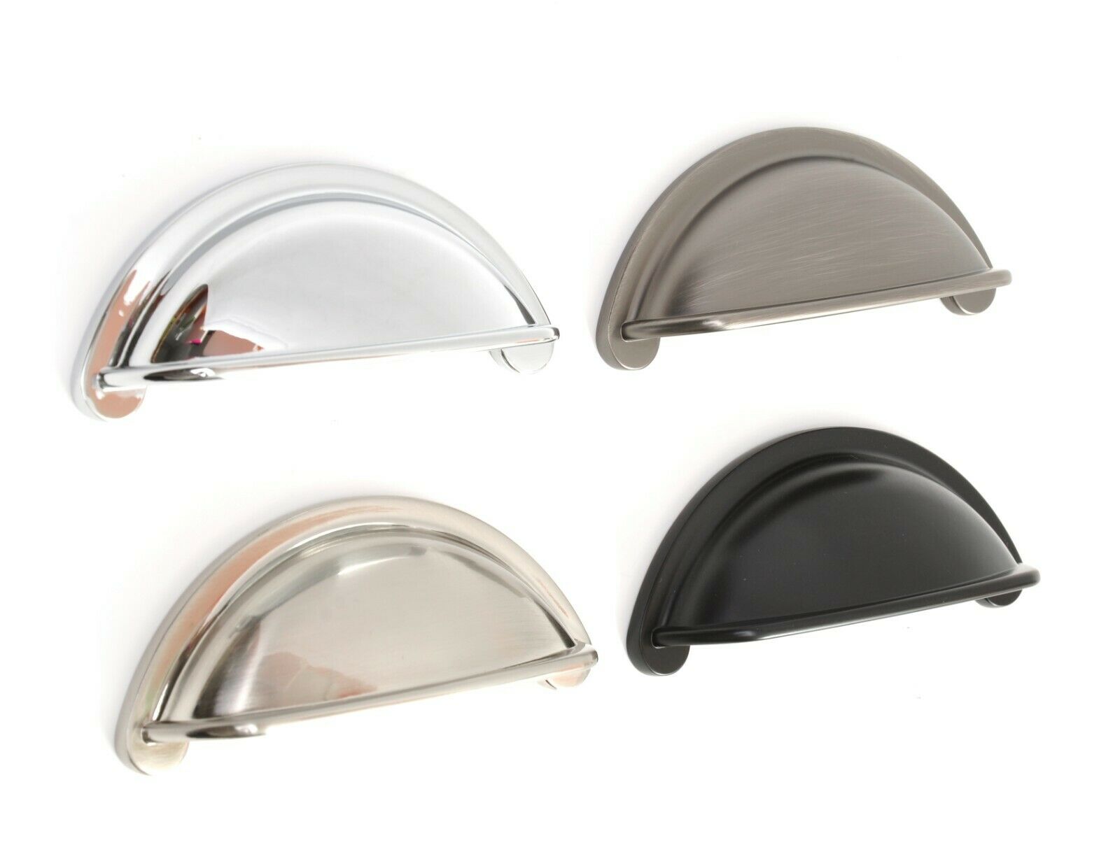 Cupboard Cabinet Door Drawer Cup Pull Handle Stepped