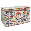 LARGE TOY BOX KIDS BOYS GIRLS STORAGE SEAT STOOL BOOKS CLOTHES CHEST CHILDREN