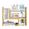 DIY Wooden Desktop Bookshelf Adjustable Desk Storage Rack Organizer Home Office