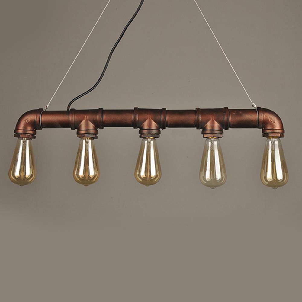 Industrial Vintage Ceiling Lights Metal Pipe Retro Loft Pendant Lamps uk