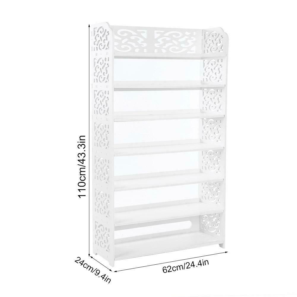 3/4/5 Tier White Shoe Rack Stand Storage Organiser Unit Shelf For Home Room