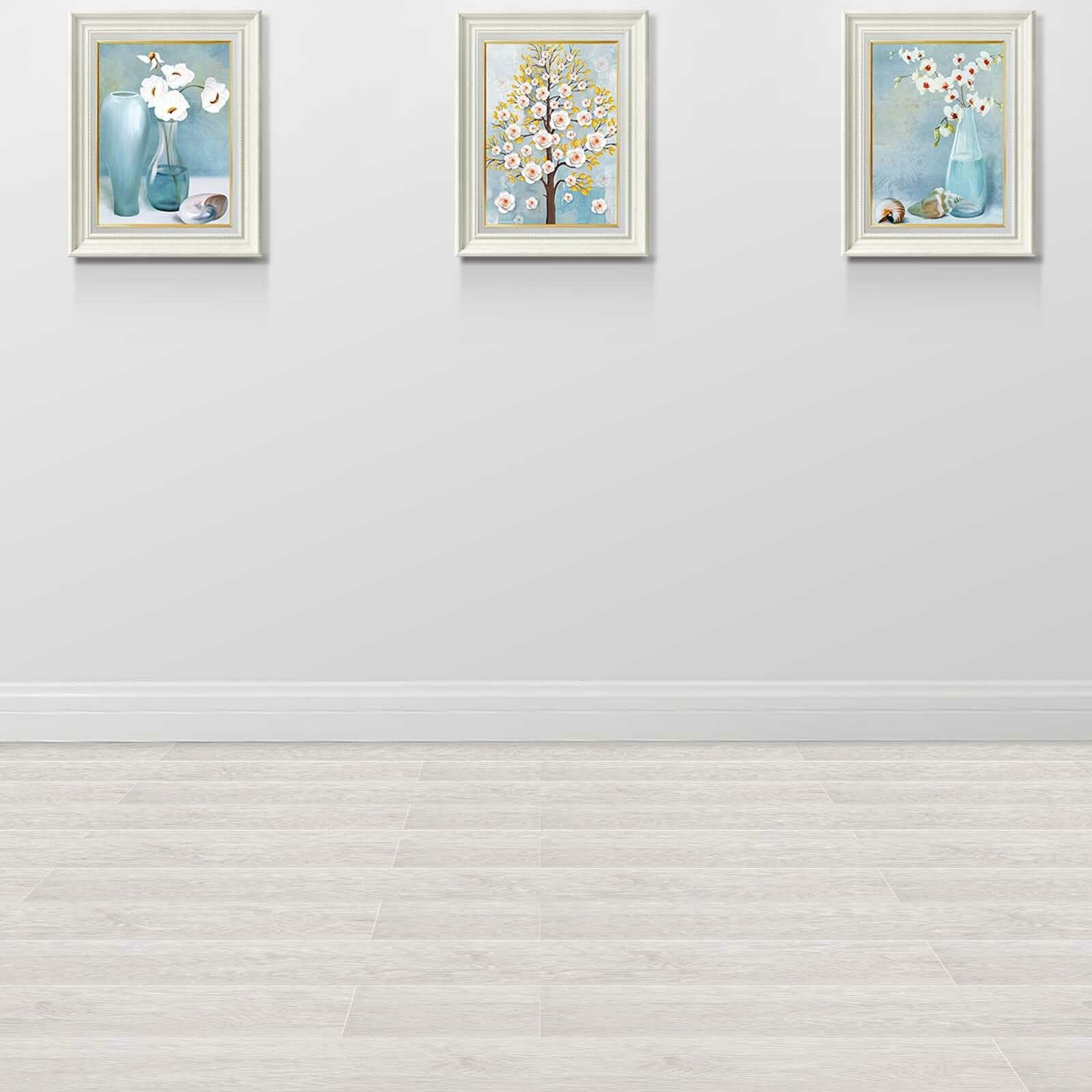 5m² Floor Planks Tiles Self Adhesive Grey Wood Vinyl Flooring Kitchen Bathroom