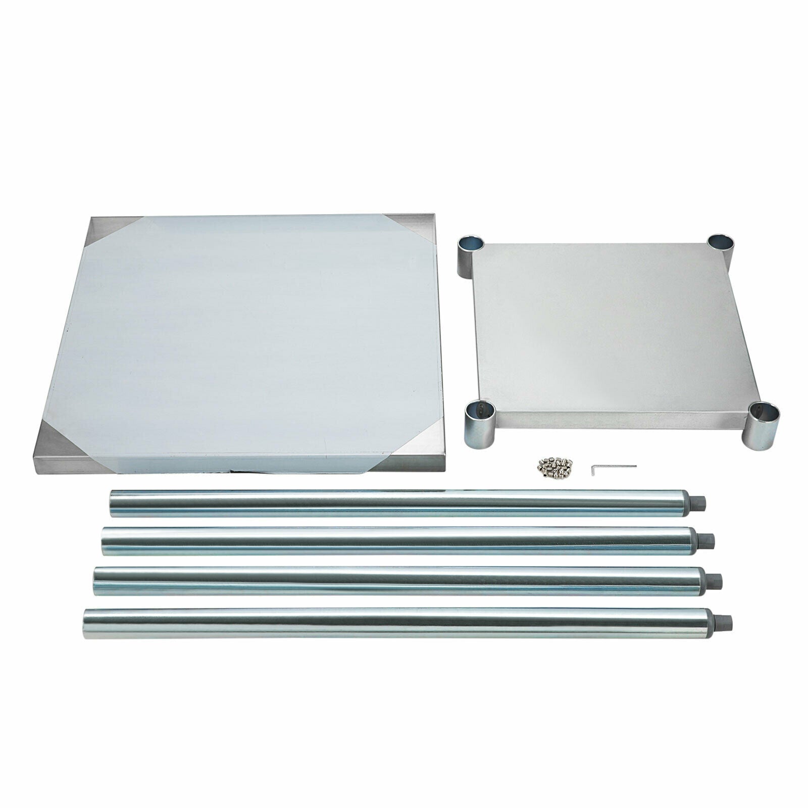 2x2FT Stainless Steel Work Bench Commercial Catering Table Kitchen WorkTop Prep