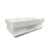 Modern High Gloss Coffee Tables End Side Table 2 Drawers Living Room White/Black