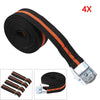 25 X 2500MM LONG PACK OF 4 CAM BUCKLE TIE DOWN STRAPS ROOF RACK CARGO TRAILERS