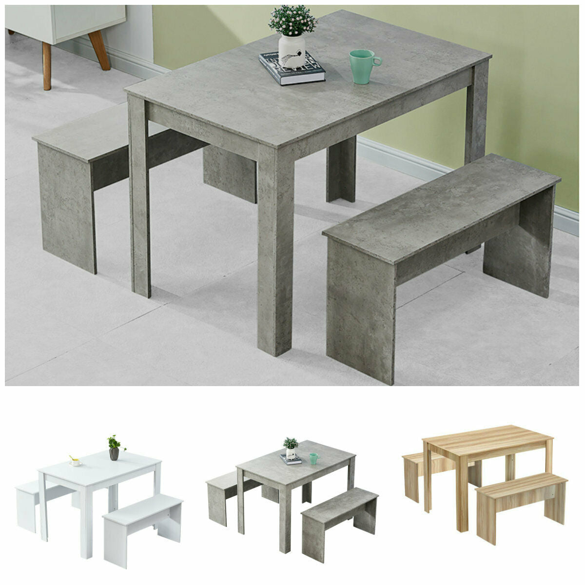 Dinner set deals with bench