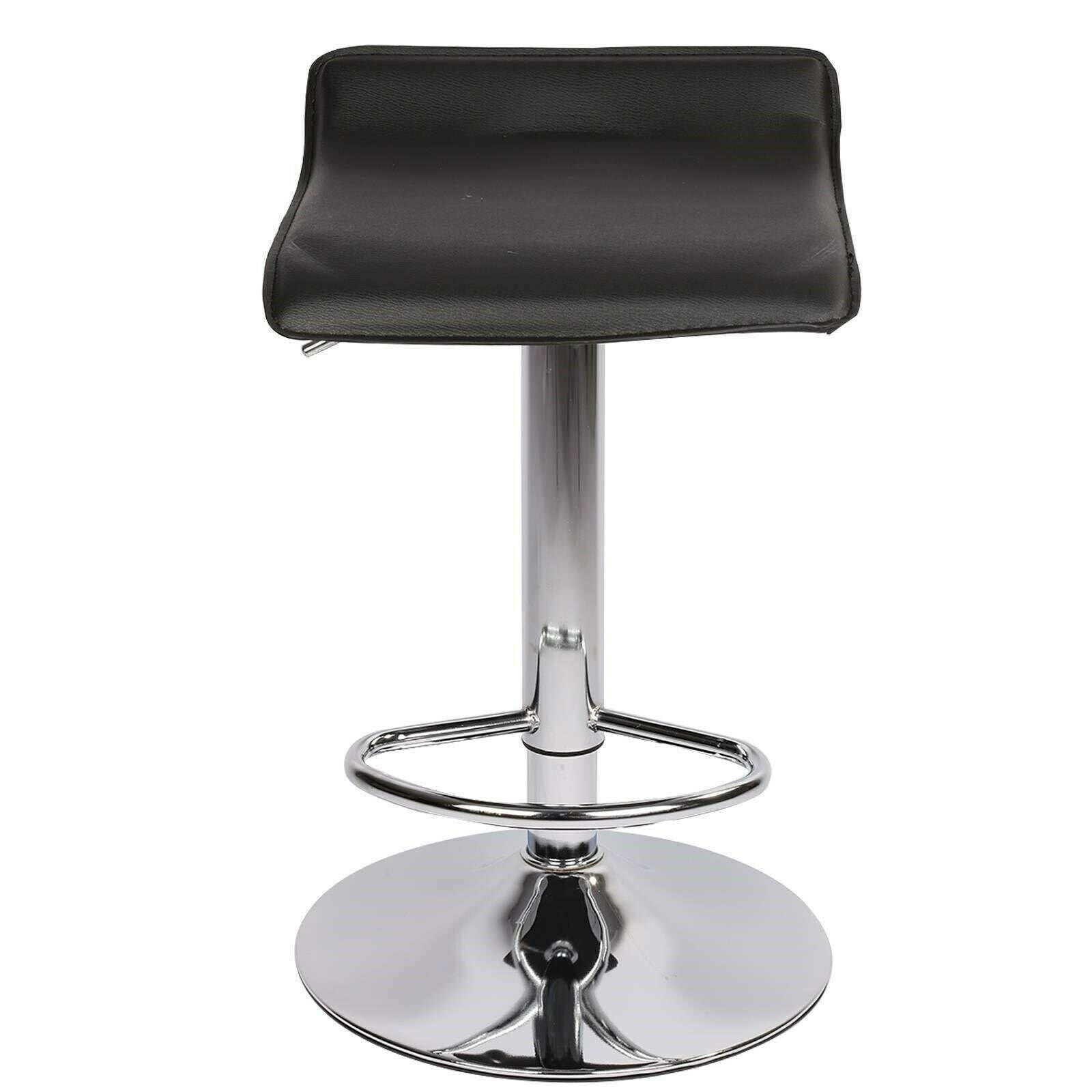 2pc Bar Stools Leather Chairs Breakfast Chairs Swivel Gas Lift Kitchen Cushioned