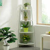 Bamboo Wooden Corner Storage Shelf Rack Ladder Shelving Unit Display Plant Stand
