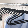 100× Strong Non Slip Velvet Flocked Clothes Hangers Curved Dresses Coat Hanging