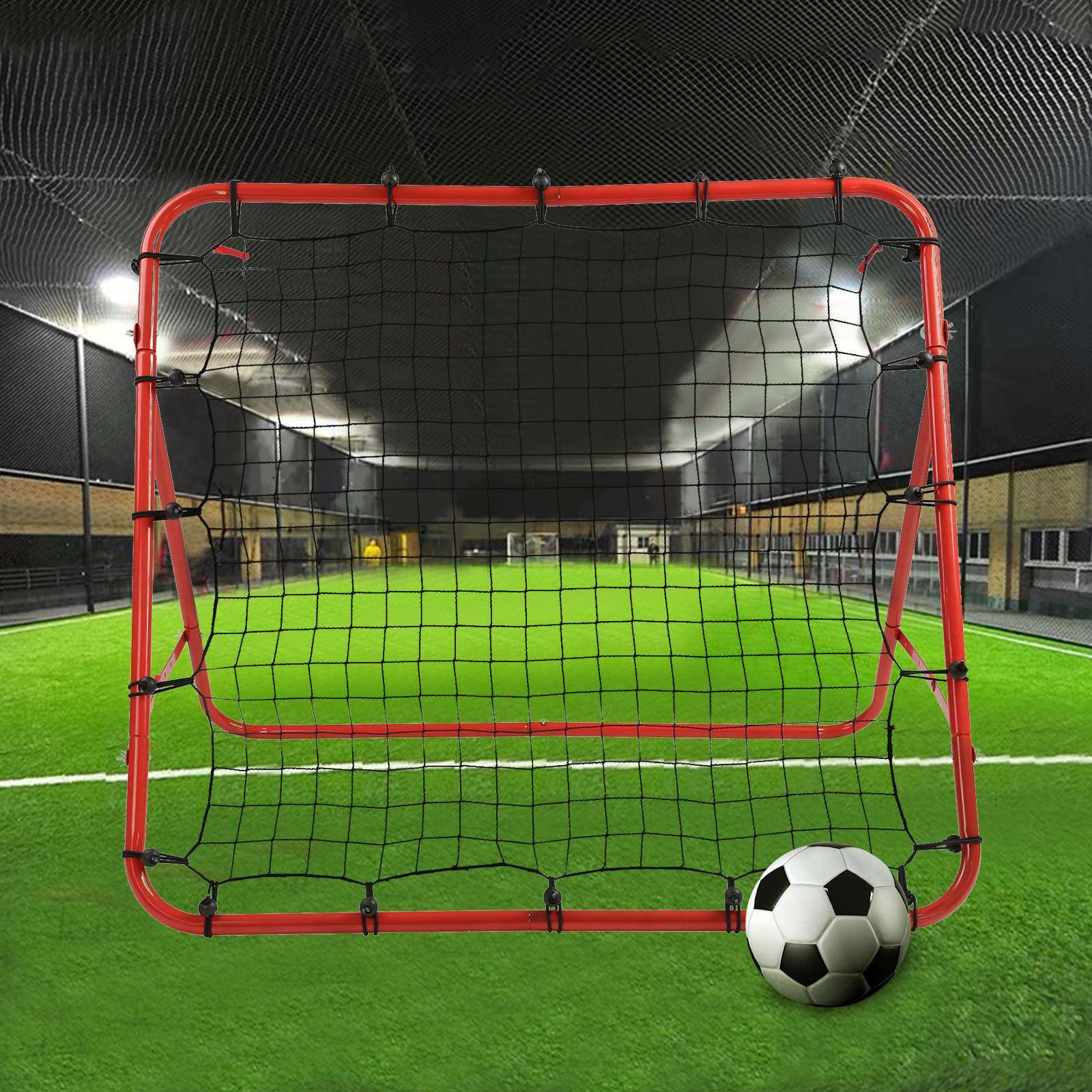 Kids Children Football Training Net Soccer Kickback Target Goal Rebounder Net