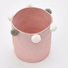 Folding Nordic Laundry Cotton Woven Washing Clothes Tidy Toys Storage Basket Bag