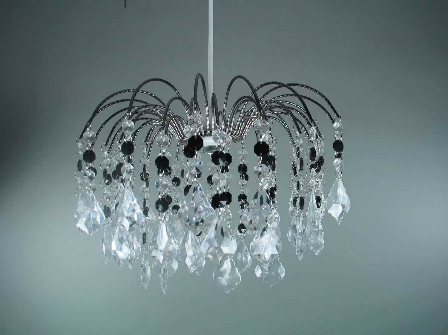 Modern Chandelier Acrylic Crystal Light Shades Beaded Droplet Ceiling Pendant