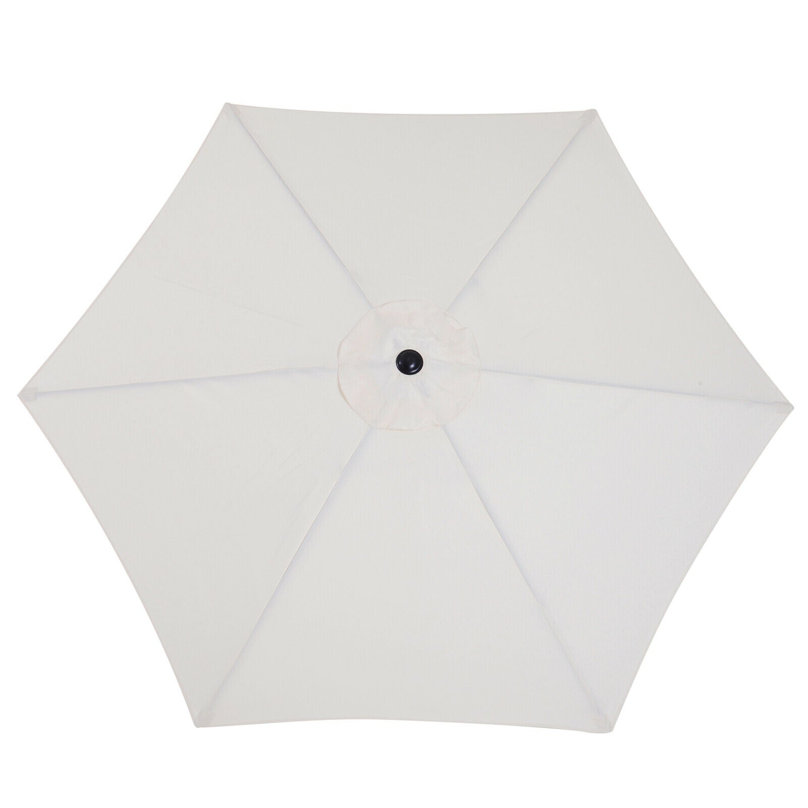 Patio Umbrella Parasol Sun Shade Garden Aluminium Cream White 2.7M
