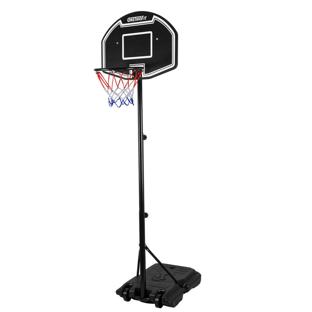 Free Standing Basketball Hoop Net Backboard Stand Set Adjustable Portable Wheels