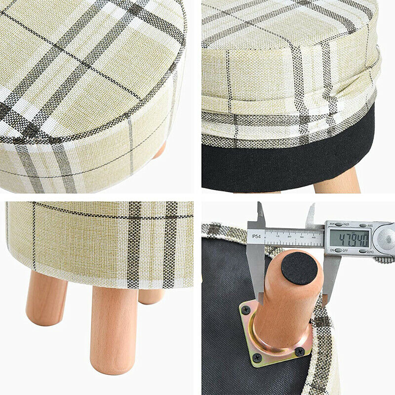 Small Footstool Foot Rest Stool Pouffe Ottoman For Living Room Removable Cover