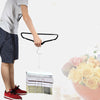 100× Strong Non Slip Velvet Flocked Clothes Hangers Curved Dresses Coat Hanging