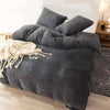 Teddy Fleece Duvet Cover Set Soft Warm Cosy Quilt Cover Set Single Double King