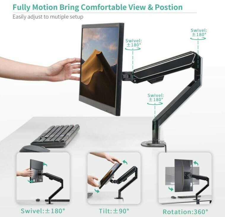 SPECIAL OFFER EleTab Single Monitor Desk Mount Monitor Stand Monitor