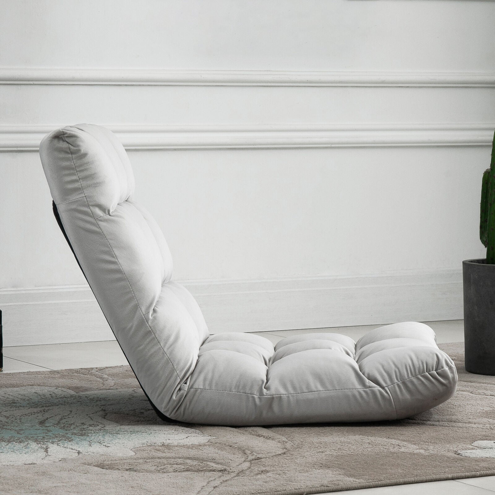 Adjustable Lazy Floor Sofa Chair Lounge Seat Gaming Couch Bed for Living Room