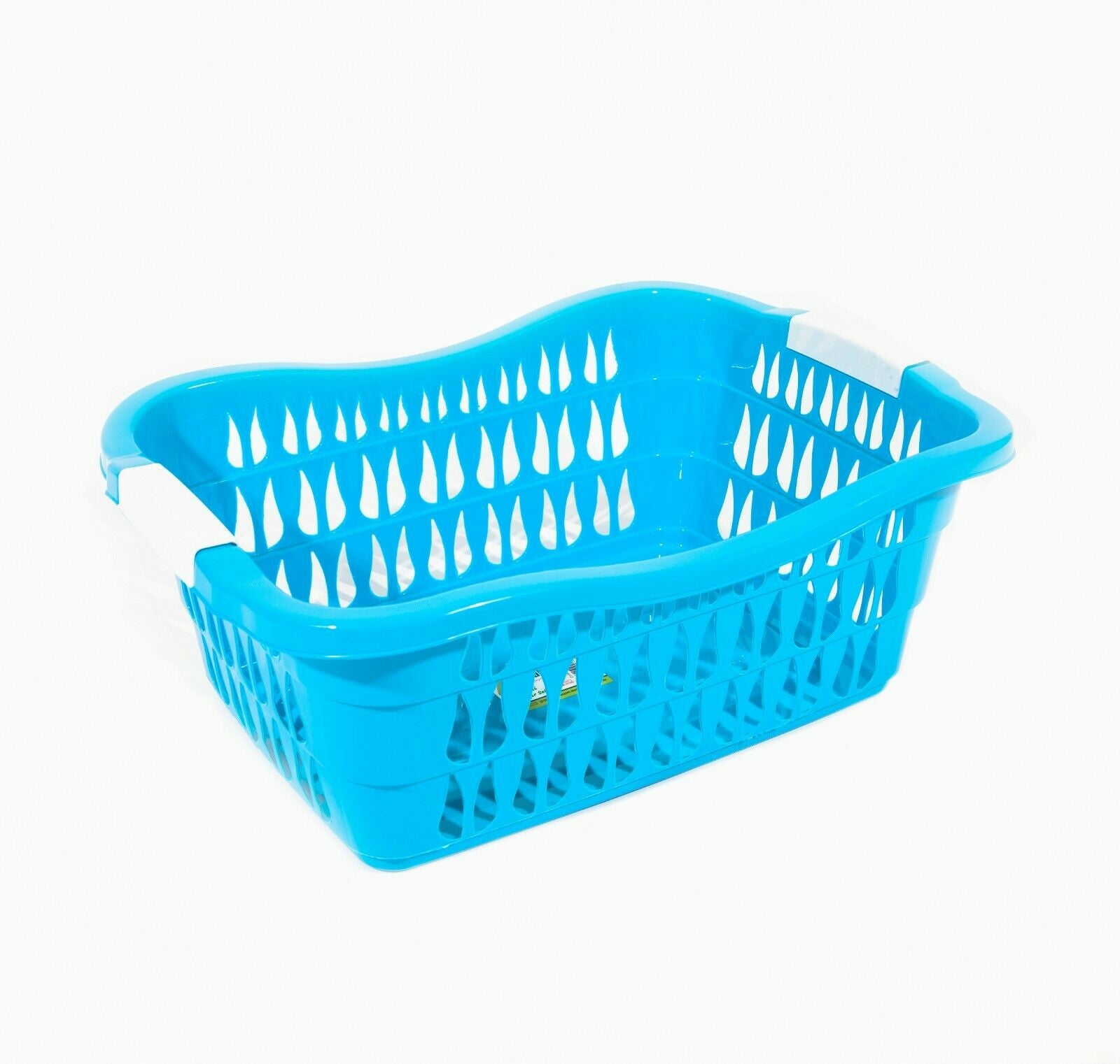 Plastic Laundry Basket Hamper Washing Clothes Storage Bin with Handles UK