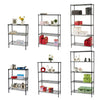 3/4/5 Tier Metal Wire Shelving Kitchen Storage Rack Holder Organiser Shelf Unit