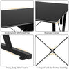 Z-Shaped Computer Desk Study PC Laptop Table Writing Gaming Desk Workstation