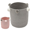 Folding Nordic Laundry Cotton Woven Washing Clothes Tidy Toys Storage Basket Bag