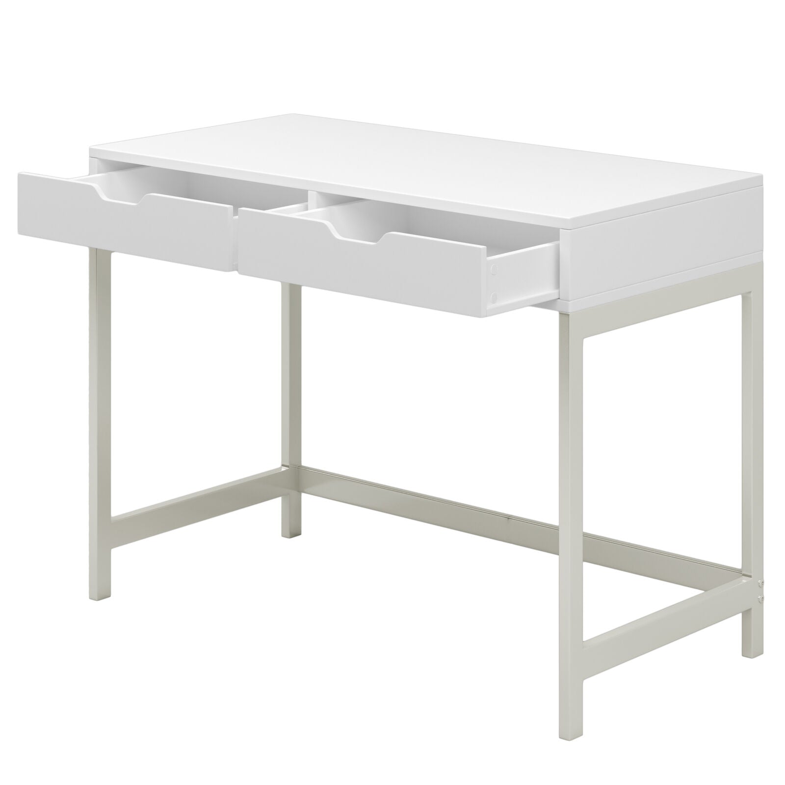 Computer Desk Dressing Table with 2 Drawers Work Table Home Office Bedroom Chic