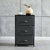Dark Grey Fabric Cabinet Chest of Drawers Bedside Table Storage 2/3/4/5/7 Drawer