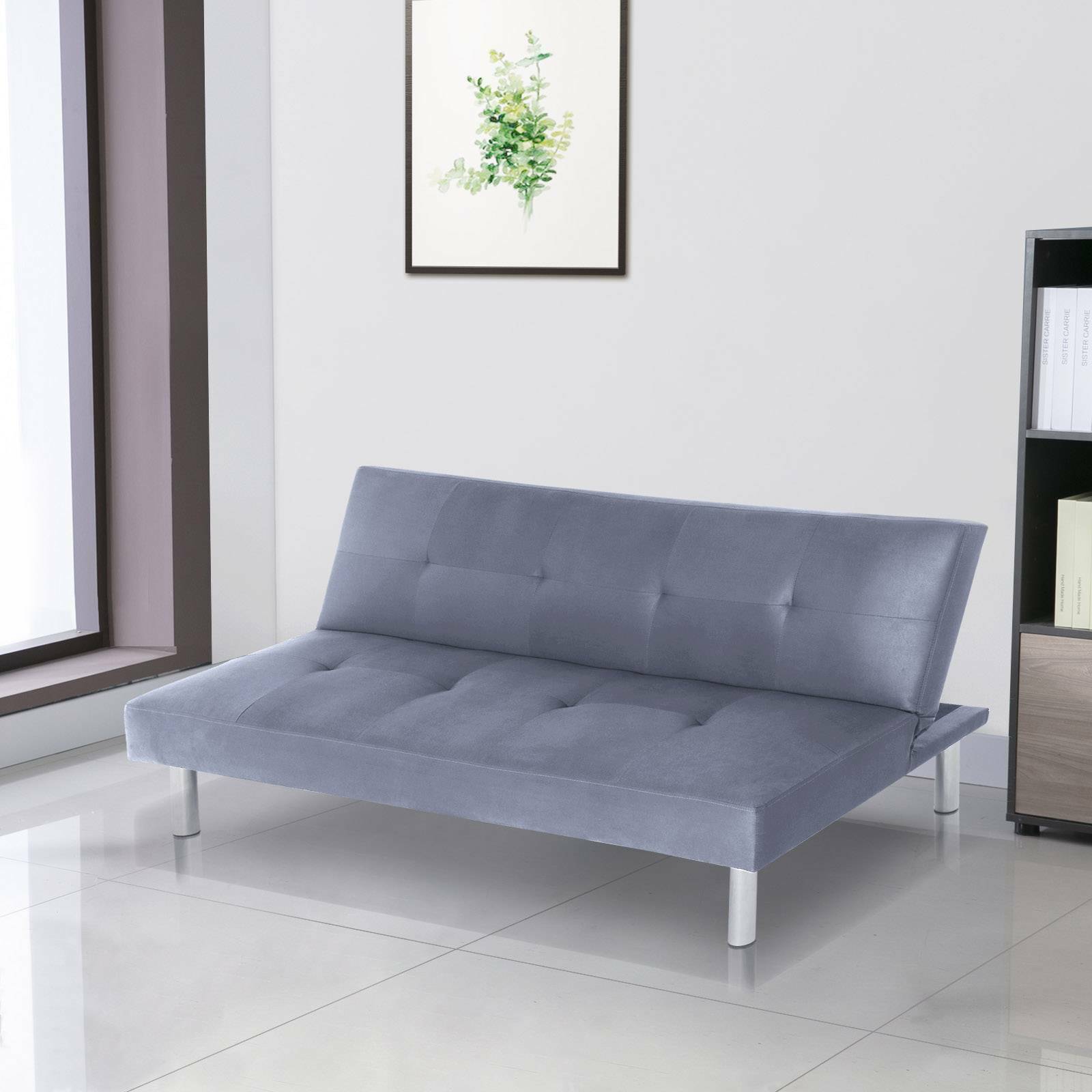 3 Seater Modern Sofa bed Brand New Fabric Padded Sofabed Couch Recliner