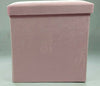 Soft Velvet Diamante Ottoman Folding Storage Box Footstool Seat new colour