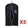5xBreathable ZipUp Hanging Suit Dress Coat Garment Bag Clothes Cover Dustproof A