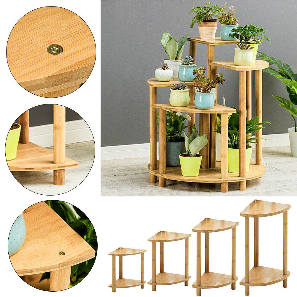 2 Tier Corner Rack Storage Shelves Sofa Side End Coffee Table Plant Holder Stand