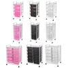 Storage Trolley On Wheels. 4 10 15 Drawers Home Office Salon Paper Organiser