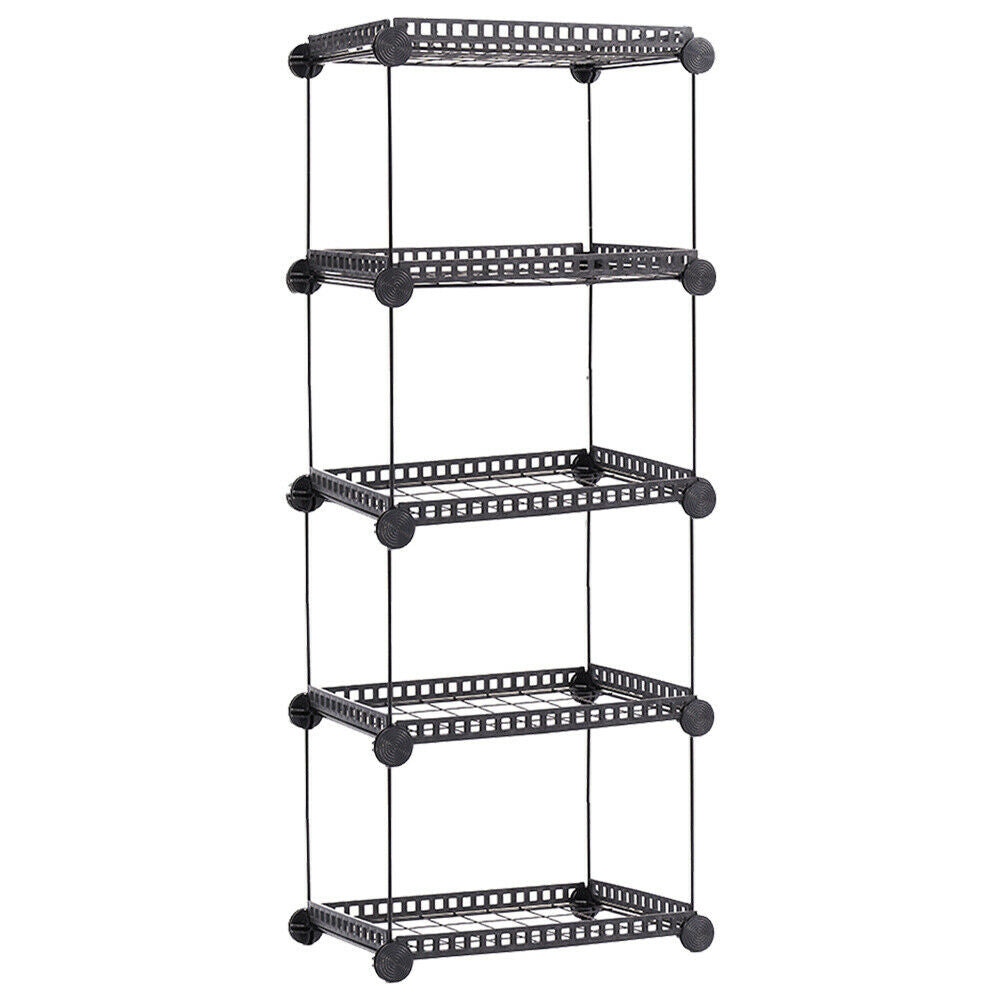3/4/5/6Tier Wire Metal Shelving Flower Shelf Plant Display Rack Planter Pot Rack
